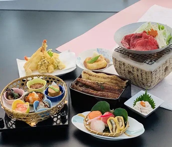 宴会コース 豪華 普段は食べられない美味しい冬のグルメ堪能フルコース 10000円 税込 うなぎと和食 おぎ乃