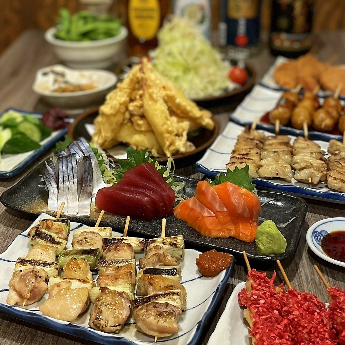 東大宮駅★安くてうまい街の人気店！飲放題付コース3000円～