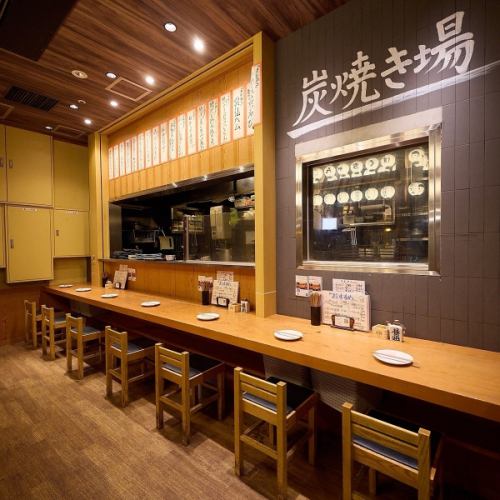 Robatayaki, where the artisan's skill shines through! A special dining experience enjoyed right before your eyes ◎