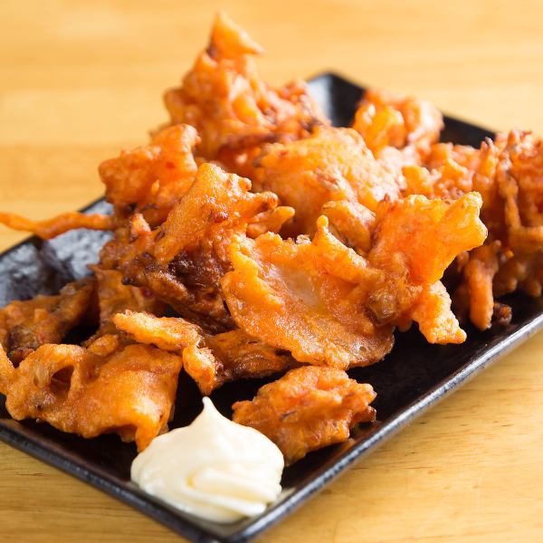 【さっくり食感！】キムチの天ぷら＜450円(税込)＞