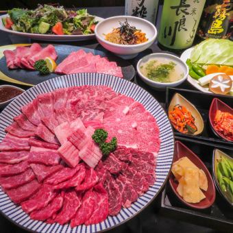 畅饮宴会～附黑毛和牛生鱼片、肉量充足方案～6,400日元→5,680日元