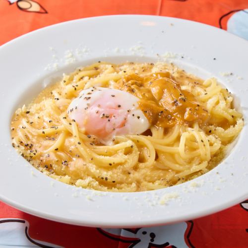≪パスタは淡路島産のモチモチ麺を使用！店主オススメの絶品メニュー◎≫ ウニボナーラ ￥2,068（税込）～