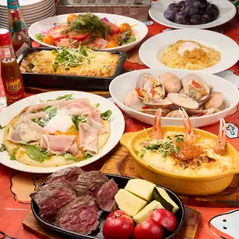 季節限定メニュー有!飲み放題可能!記念日などのグループ利用に最適な特製プラン¥7,700(税込)~