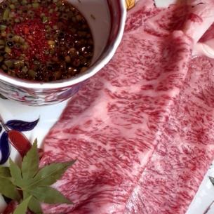 近江牛サーロイン焼きしゃぶ