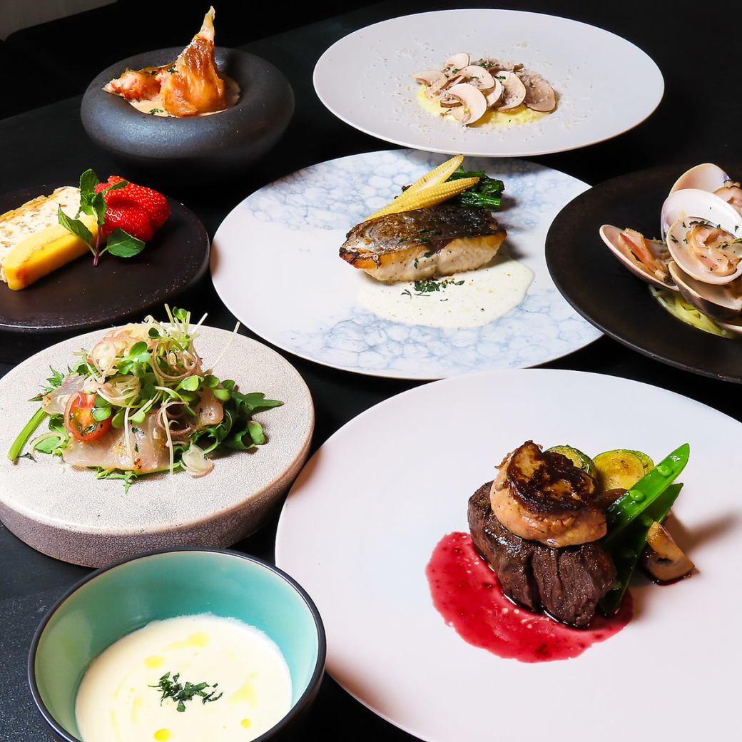 旬の味覚を生かした料理と上質な空気感で特別な時間を演出します◎