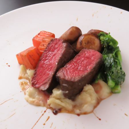 国産牛ランプステーキ　 ソース・オ・ポルト