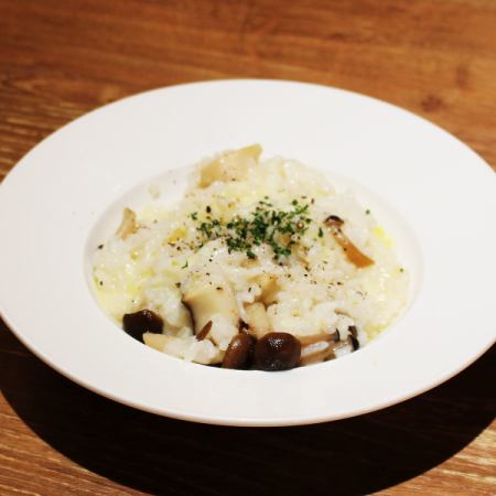 きのこのチーズリゾット