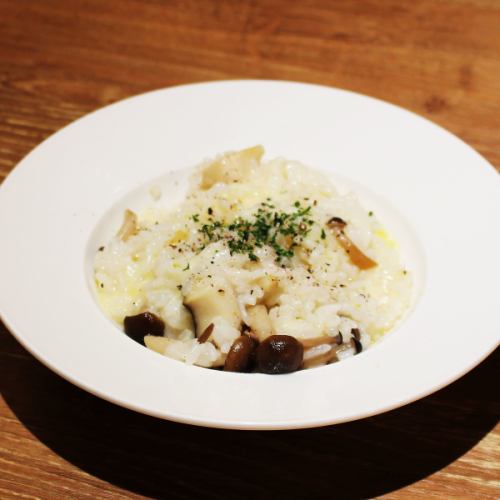 きのこのチーズリゾット