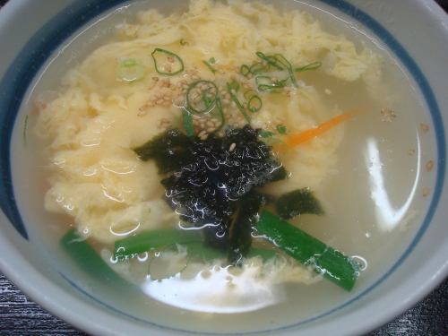 Egg drop soup / seaweed soup / bean sprouts soup