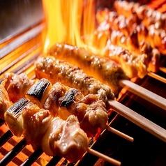 Yakitori and charcoal-grilled chicken with secret sauce and special salt!