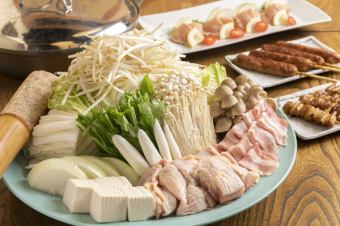 【 季節限定宴会 】 ちゃんこ鍋コース3,300円(飲み放題付4,800円税込)