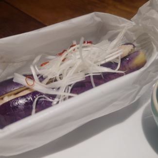 茄子の包み蒸し