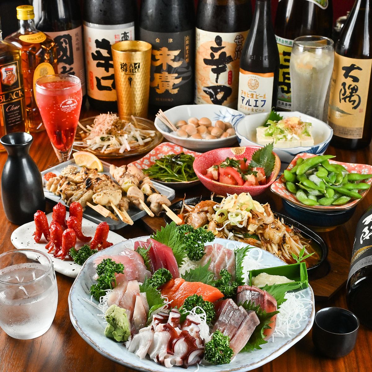 新鮮なお刺身・鍋・一品料理で気軽に飲める居酒屋♪オーダーメイドコースで貸切も可◎