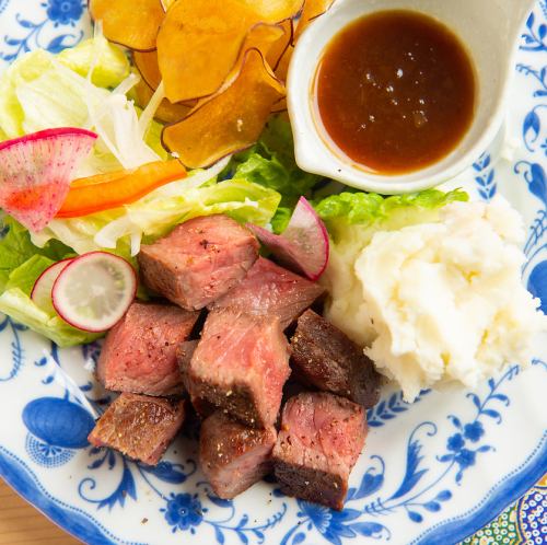 八雲牛のランプステーキ