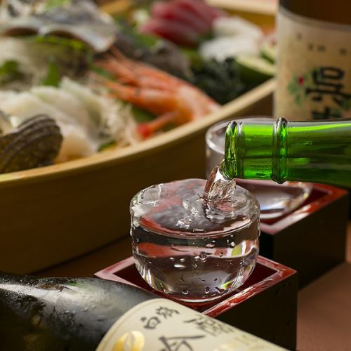 日本酒にこだわる常時10種以上！全国の日本酒400円～