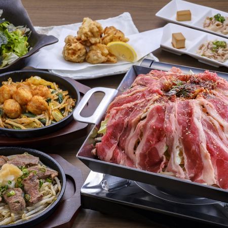 【Gatsuri套餐】如果你想吃一頓豐盛的飯菜，就是這個了！3,500日元（含稅）（包括烤內臟）≪總共7道菜≫