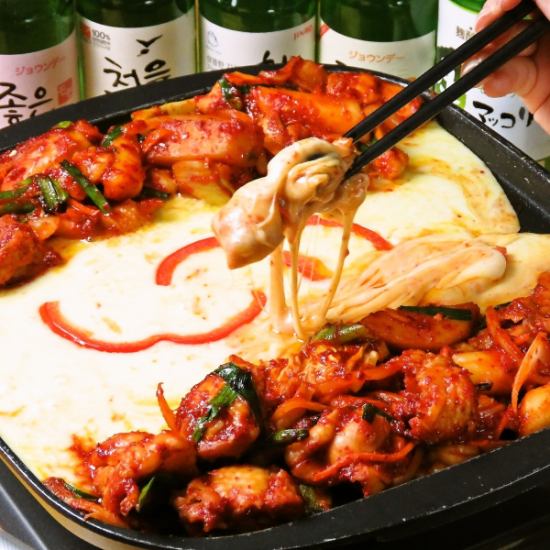 All-you-can-drink for 2.5 hours♪ All-you-can-eat samgyeopsal and cheese dak galbi course available