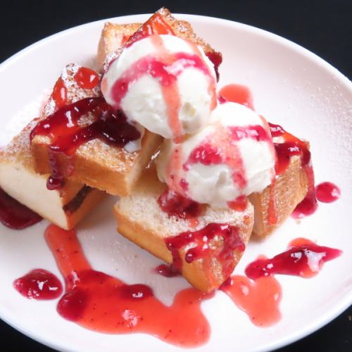 Honey toast made with Saffron's stone oven bread