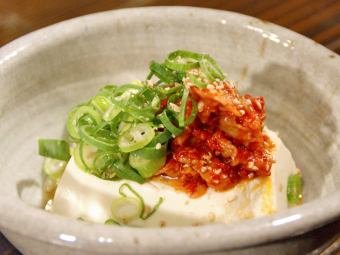 Changja tofu (cod entrails marinated in kimchi)