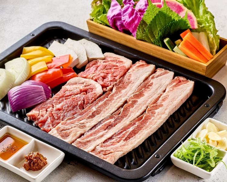 [All-you-can-eat 11 dishes including samgyeopsal] All-you-can-drink included! Manager's recommended course