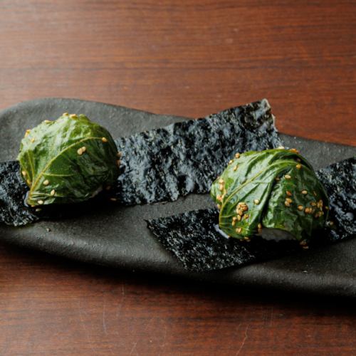 胡麻の葉おにぎり