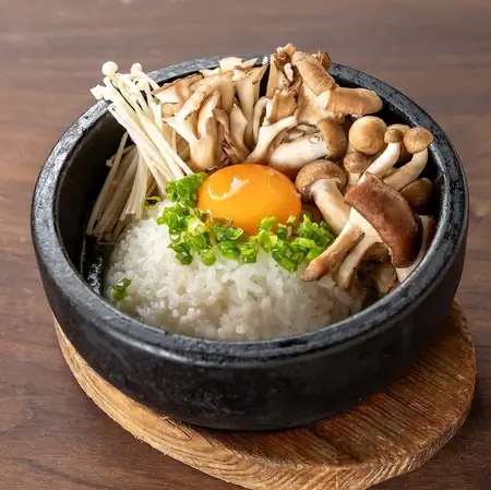 松茸味石烤米粥
