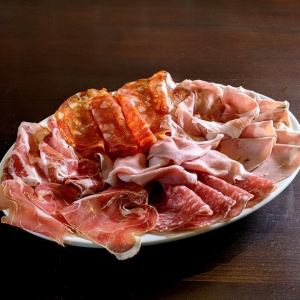 Assorted Parma prosciutto and salami