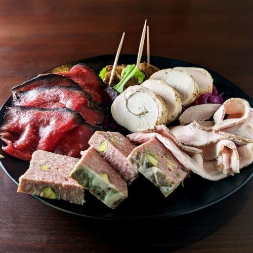 Assorted meat appetizers