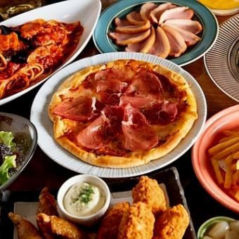 【生ビール付 2時間飲み放題】火曜～木曜の平日限定コース　全10品　4980円→4000円(税込)