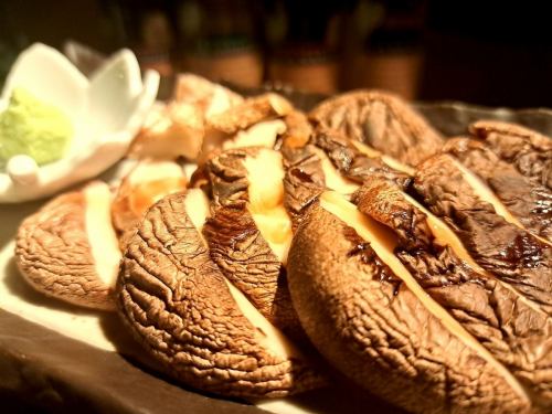 肉厚しいたけの炙り焼き