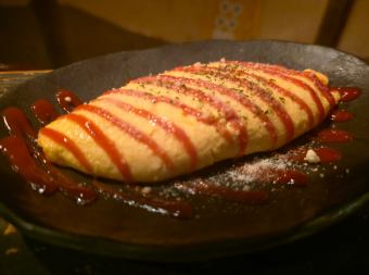 チーズオムレツ／いぶりがっことクリームチーズ