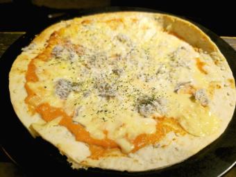 明太子としらすのクリスピーピザ