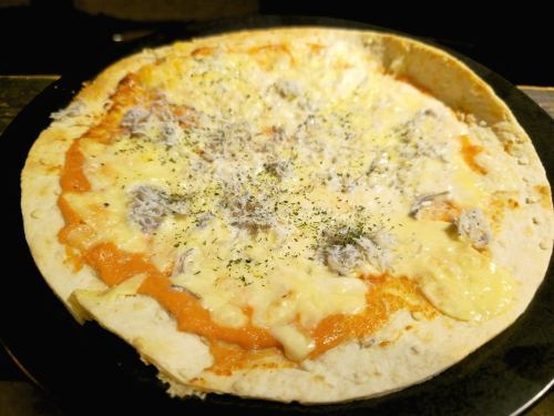 明太子としらすのクリスピーピザ