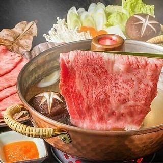 ≪牛肉、猪肉等多种料理！≫ 满足的涮锅自助套餐3,278日元（含税）～