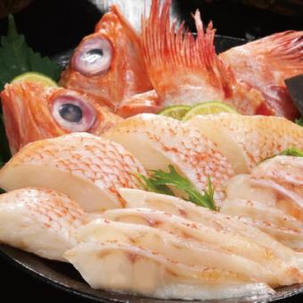 【最上級キンキを味わう】キンキとせりのしゃぶしゃぶコース(日本酒20種含む3H飲み放題付)