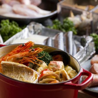 [Welcome/farewell party] [Seafood hot pot party plan] 8 dishes in total ◎ Popular seafood hot pot and 2 desserts included 4,000 yen