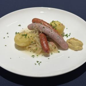 Three types of sausage