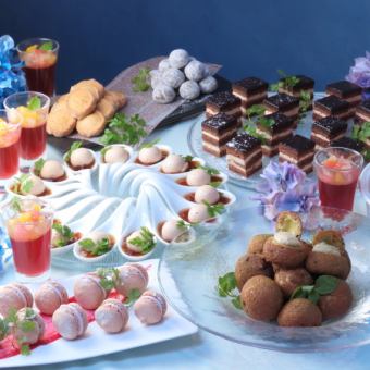 【6/16～6/30】【平日限定 Lunch】　ヘルシーサラダ＆デザートビュッフェ　1800円