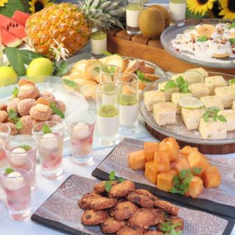 【8/1～8/31】【平日限定 Lunch】　ヘルシーサラダ＆デザートビュッフェ　1,800円