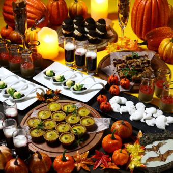 【10/17～10/31】【平日限定 Lunch】　ヘルシーサラダ＆ハロウィンデザートビュッフェ　1,800円