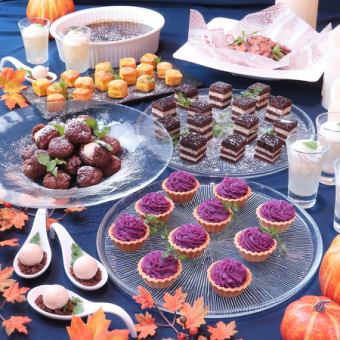 【10/17～10/31】【平日限定 Lunch】　ヘルシーサラダ＆ハロウィンデザートビュッフェ　1,800円