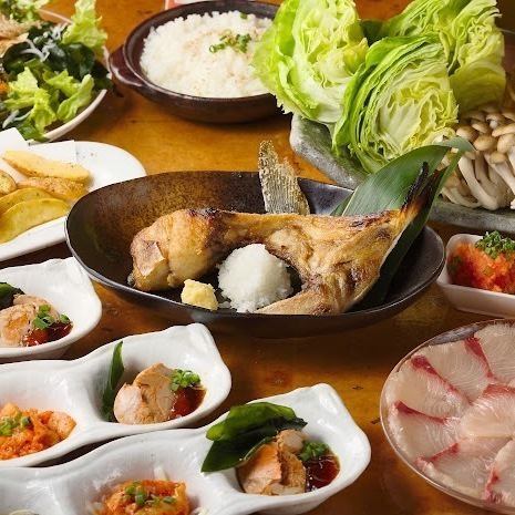 [Perfect for autumn parties♪] Warm-up Yellowtail Shabu-Shabu Course, 7 dishes, 120 minutes, all-you-can-drink, 4,500 yen☆