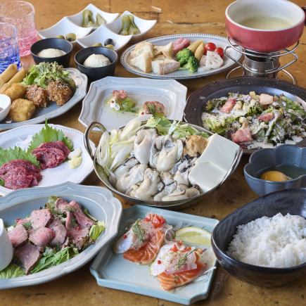 totochee 냄비 풀 코스 【2025년 겨울의 새로운 코스♪인기 메뉴를 꽉 담았습니다】