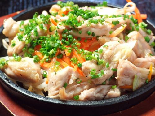 ~Popular No.3~ Teppanyaki Chicken Sesseri with Salt Sauce