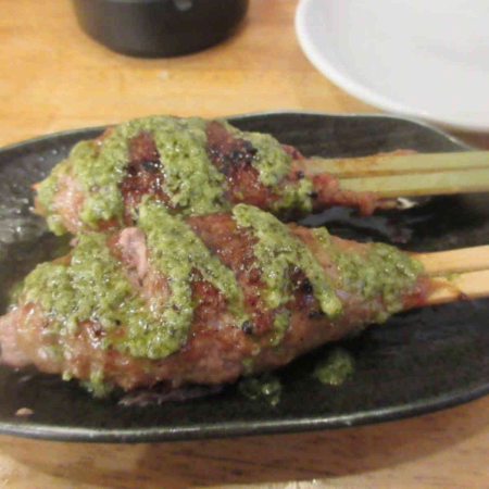 バジルつくね串