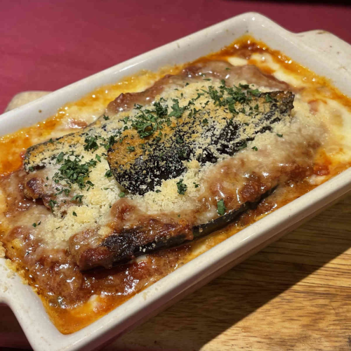 ナスのグラタン　パルミジャーノ風