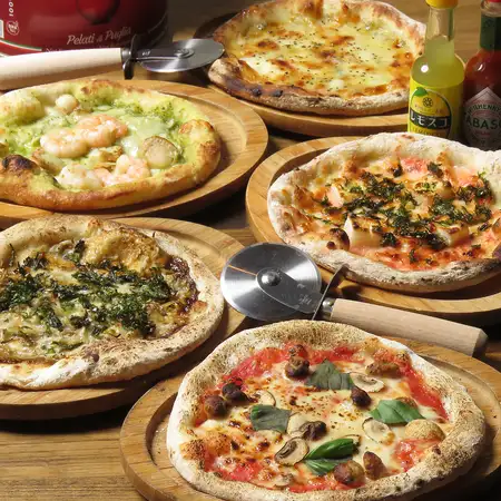 【ピザ食べ放題コース】2h飲み放題付5,000円(税込)