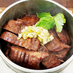 Sendai beef tongue kamameshi *Single item (with soup and pickles)