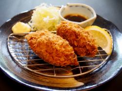 Super large fried oysters from Hiroshima 2 pieces