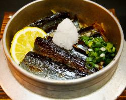 Grilled salted swordfish kamameshi *Single item (includes instant soup and pickles)